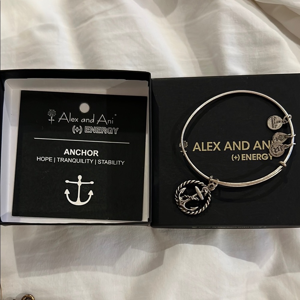 Alex and Ani Silver Anchor Bracelet